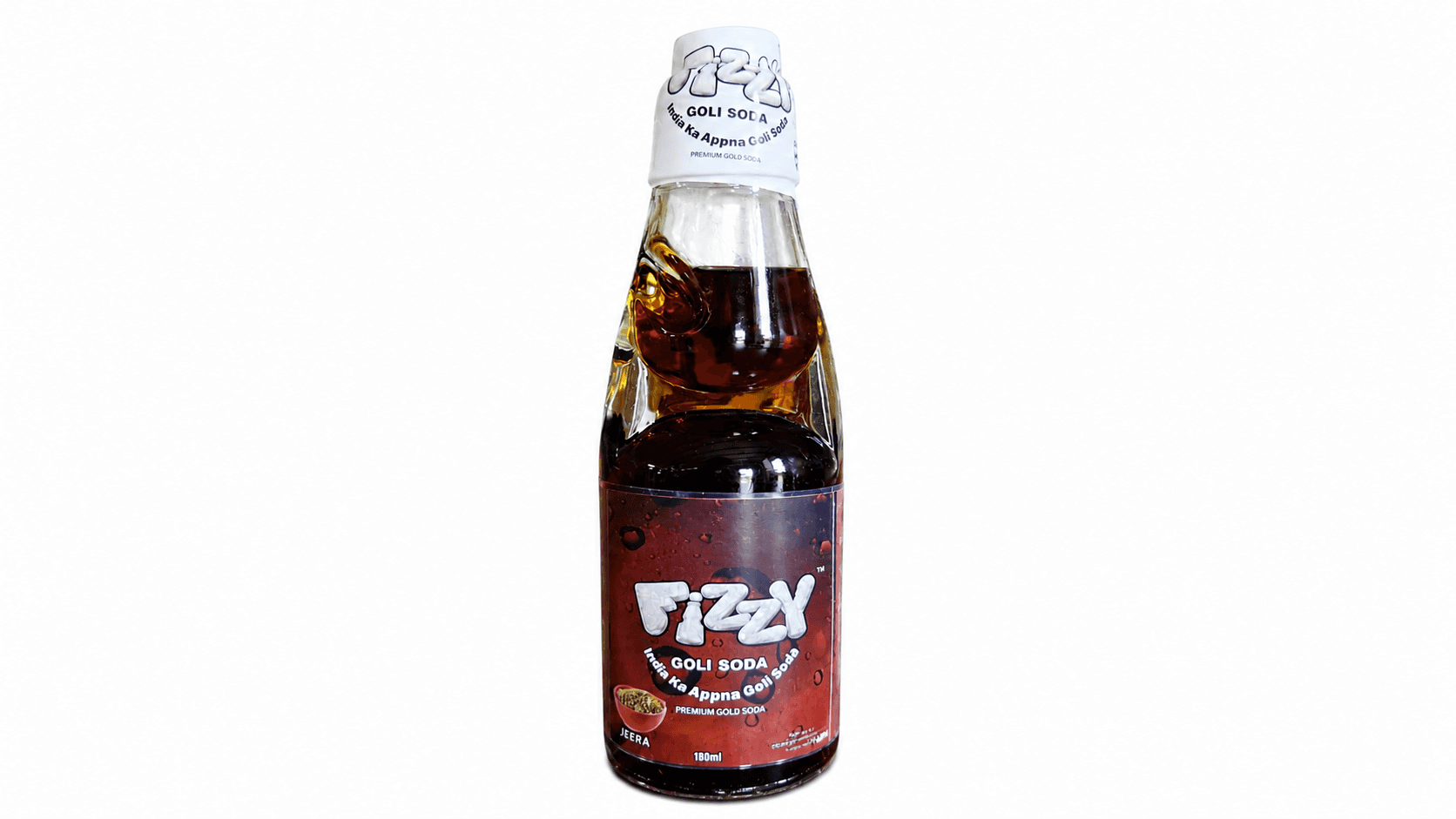 Jeera Fizzy Goli Soda bottle